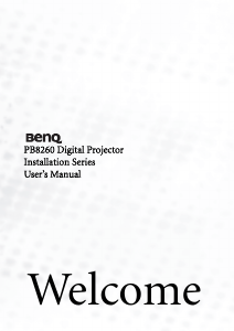 Manual BenQ PB8260 Projector