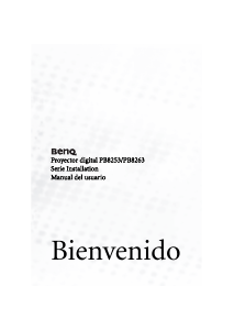 Manual de uso BenQ PB8263 Proyector