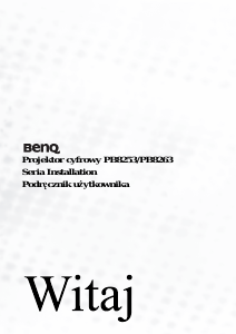 Instrukcja BenQ PB8263 Projektor