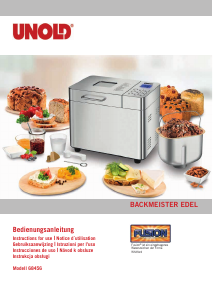 Manual de uso Unold 68456 Backmeister Edel Máquina de hacer pan
