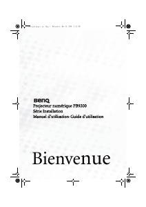 Mode d’emploi BenQ PB9200 Projecteur