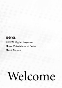 Manual BenQ PE5120 Projector