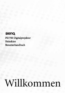 Bedienungsanleitung BenQ PE7700 Projektor