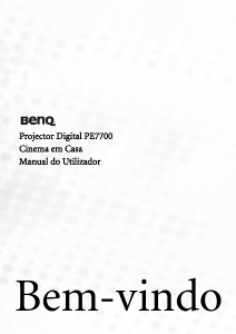 Manual BenQ PE7700 Projetor