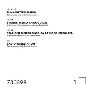 Bedienungsanleitung Auriol Z30398 Wetterstation