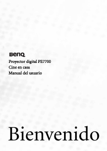 Manual de uso BenQ PE7700 Proyector