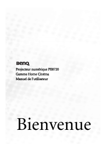 Mode d’emploi BenQ PE8720 Projecteur