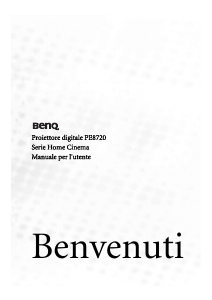 Manuale BenQ PE8720 Proiettore