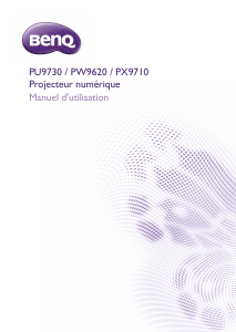 Mode d’emploi BenQ PU9730 Projecteur