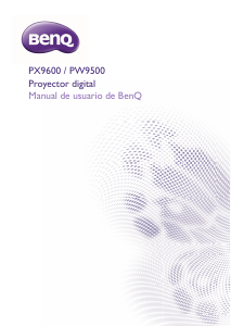 Manual de uso BenQ PW9500 Proyector