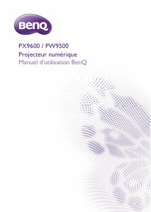 Mode d’emploi BenQ PW9500 Projecteur