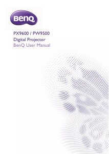 Manual BenQ PW9500 Projector