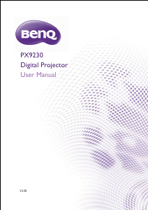 Manual BenQ PX9230 Projector