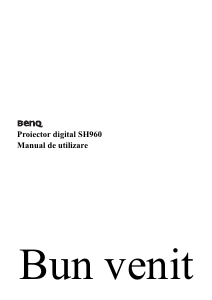 Manual BenQ SH960 Proiector