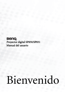 Manual de uso BenQ SP830 Proyector