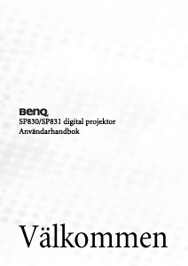 Bruksanvisning BenQ SP830 Projektor