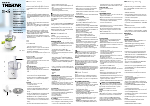 Bedienungsanleitung Tristar MX-4167 Küchenmaschine