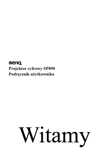 Instrukcja BenQ SP891 Projektor