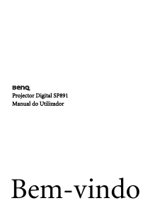 Manual BenQ SP891 Projetor
