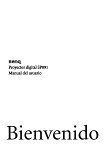 Manual de uso BenQ SP891 Proyector