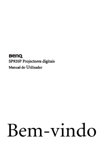 Manual BenQ SP920P Projetor