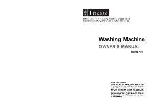 Manual Trieste TRWTL-100 Washing Machine