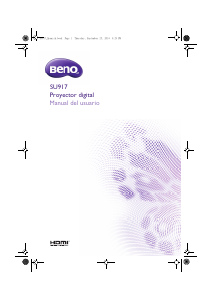 Manual de uso BenQ SU917 Proyector