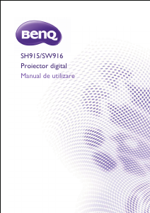 Manual BenQ SW916 Proiector