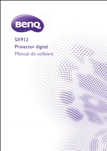 Manual BenQ SX912 Proiector