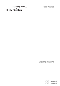 Manual Electrolux EWS106540W Washing Machine