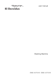 Manual Electrolux EWS10770W Washing Machine