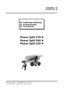 Manual Texas Power Split 370 H Wood Splitter