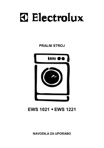 Priročnik Electrolux EWS1221 Pralni stroj