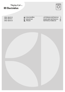 Vadovas Electrolux EWS126410W Skalbimo mašina