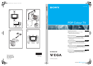 Manual Sony KE-W50A10E Televisor plasma