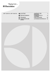 Rokasgrāmata Electrolux EWT105410W Veļas mašīna