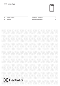 Rokasgrāmata Electrolux EWT1262ISW Veļas mašīna