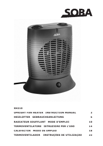 Manual de uso SOBA XH210 Calefactor