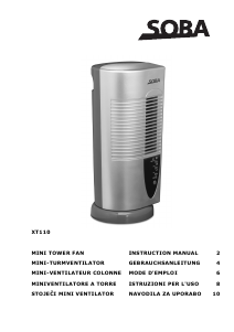 Handleiding SOBA XT110 Ventilator