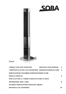 Manuale SOBA XT910 Ventilatore