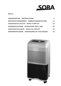 Manual SOBA XE510 Dehumidifier