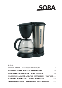 Manual de uso SOBA HF310 Máquina de café