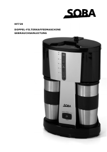 Bedienungsanleitung SOBA HF720 Kaffeemaschine