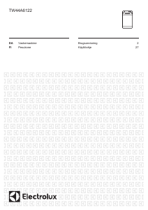 Brugsanvisning Electrolux TW44A6122 Vaskemaskine