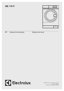 Manual Electrolux WE170P Máquina de lavar roupa