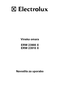 Priročnik Electrolux ERW23910X Omara za vino