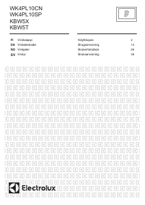 Bruksanvisning Electrolux KBW5T Vinkyl