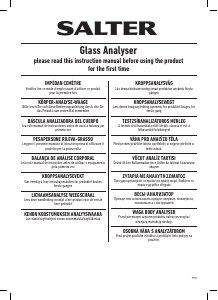 Manual de uso Salter 9150 GN3R Analyser Báscula