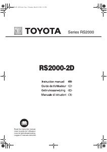 Manual Toyota RS2000-2D Sewing Machine