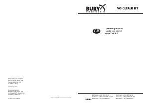 Manual BURY VoiceTalk BT Car Kit